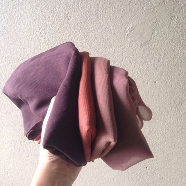 Bawal Chiffon Voile Shade Of Brown Muslimah Fashion On Carousell
