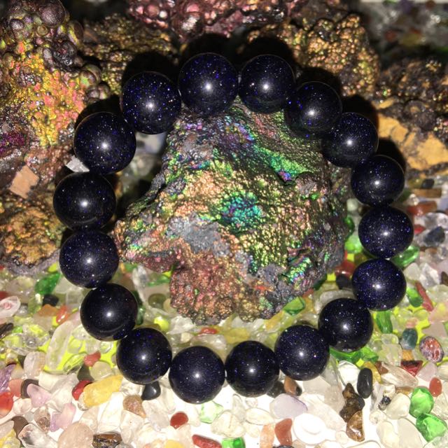 blue goldstone bracelet