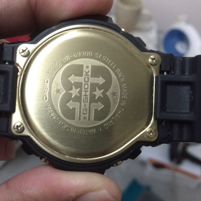 G shock 30th anniversary black gold hotsell