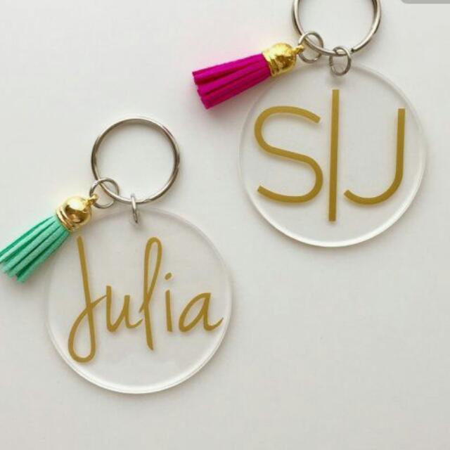 personalised name keychains