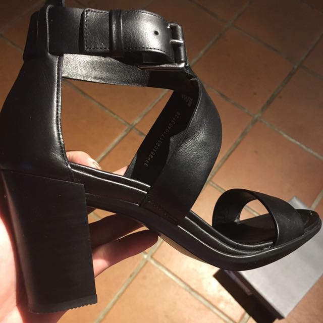 Ecco Shape 65 Block Sandal Cross Heels Wedges Women s Fashion
