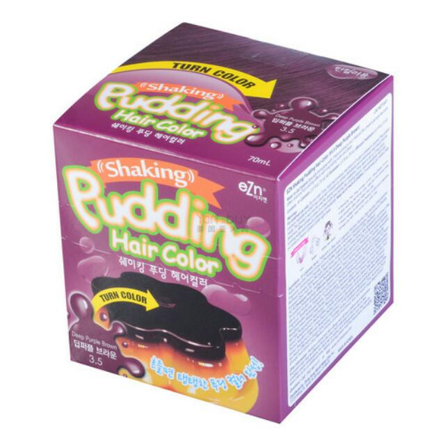 Ezn Pudding Hair Color In Deep Purple Brown Health Beauty Hair