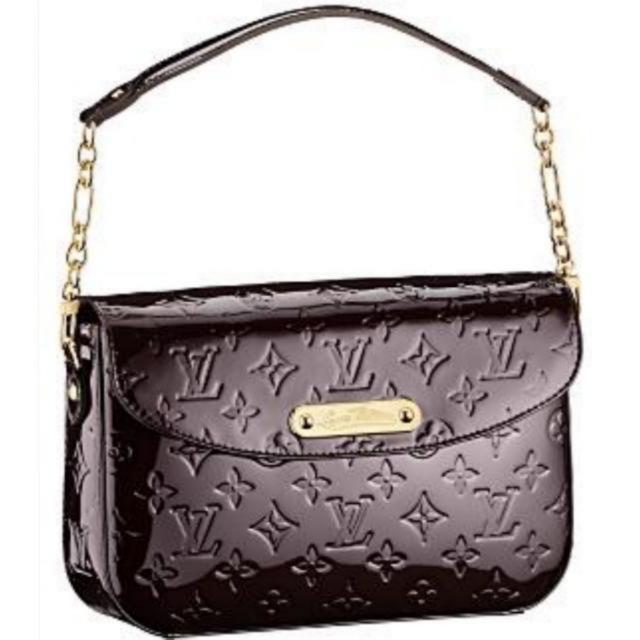 Louis Vuitton Rodeo Drive Handbag Monogram Vernis Red 387323