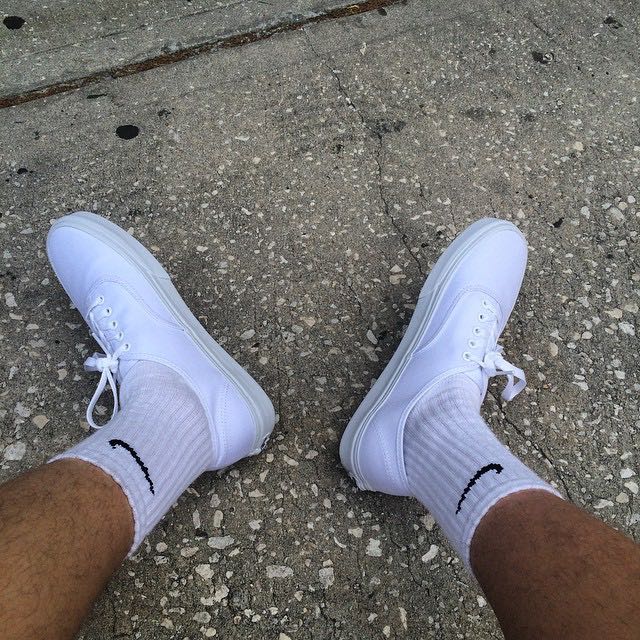 Nike Crew Socks White, Men's Fashion 