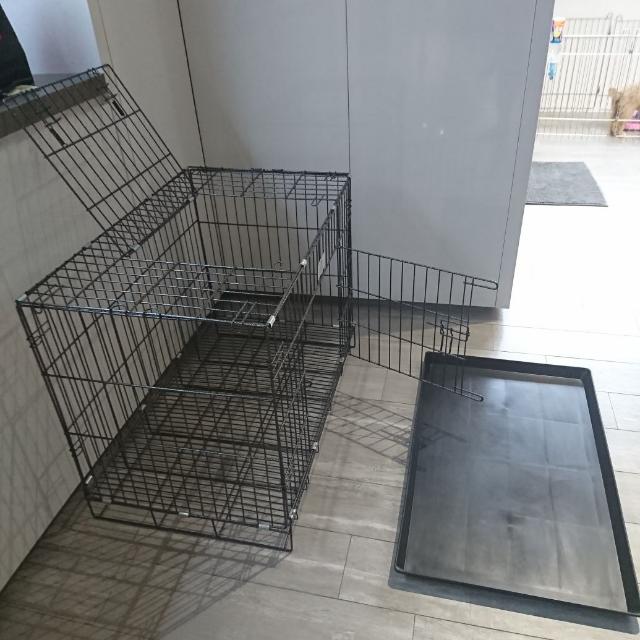 Puppy /dog Cage With Pee Tray, Pet Supplies, Homes & Other Pet