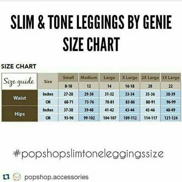 Genie Size Chart