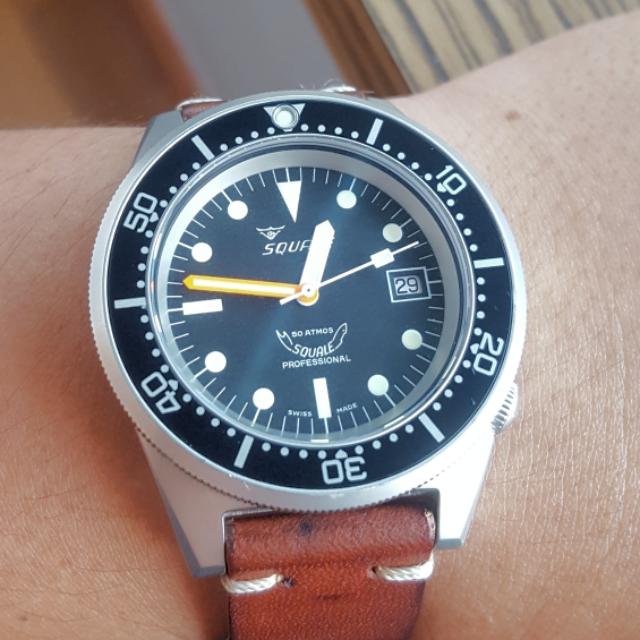 Squale 50 atmos black opaco super matte shop