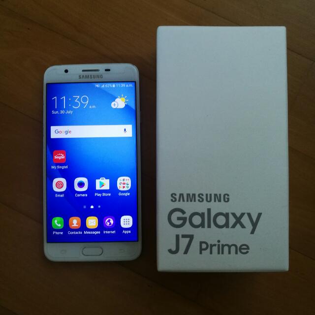 used samsung j7 prime white gold