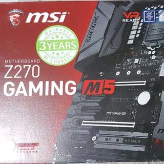 MSI Gaming M5 Motherboard With Intel Core I5 7600k Cpu.