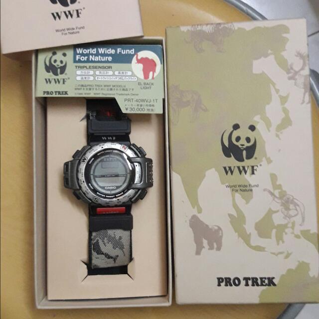Casio Protrek PrT40 WWF Limited, Men's Fashion, Watches