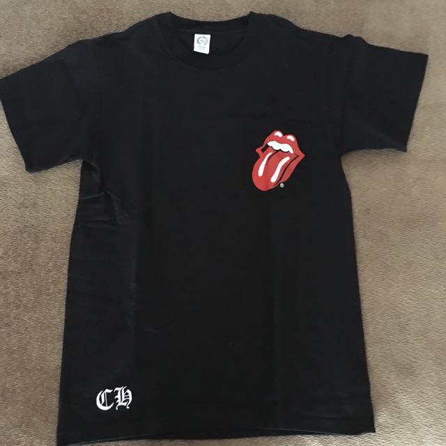 Chrome hearts rolling stones t shirt Clearance