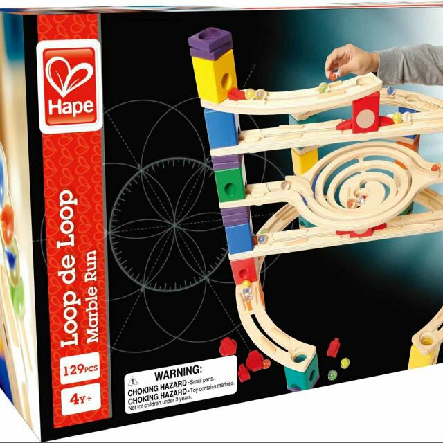 Brand New Hape Quadrilla Loop De Loop Marble Run
