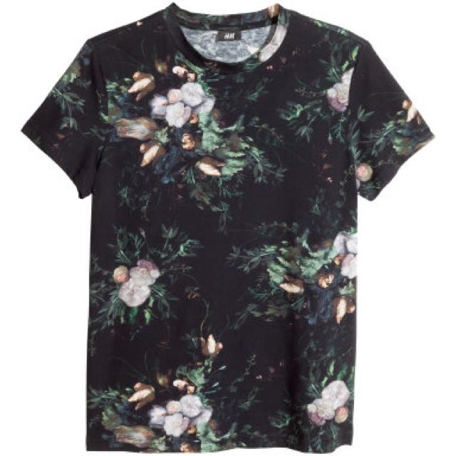 H&m floral shop t shirt