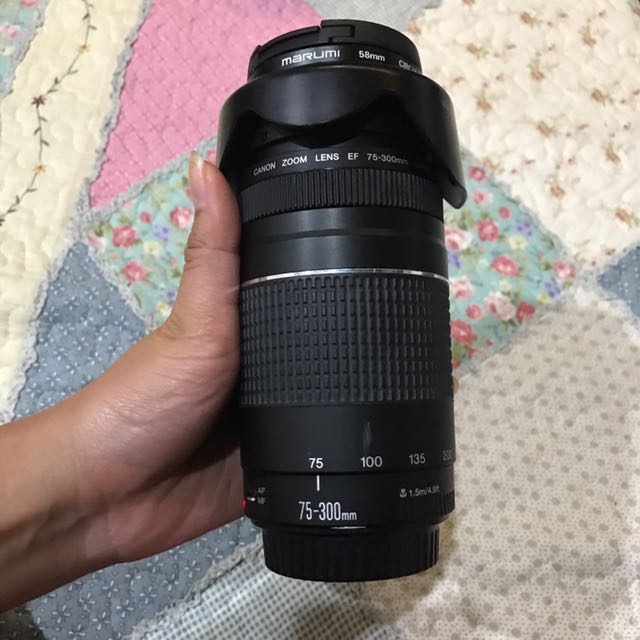 jual lensa canon 75 300mm usm f4 5 6