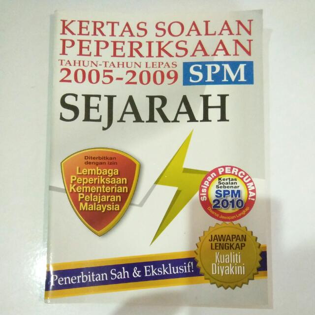 Kertas Soalan Peperiksaan Tahun Lepas Spm Sejarah Textbooks On Carousell