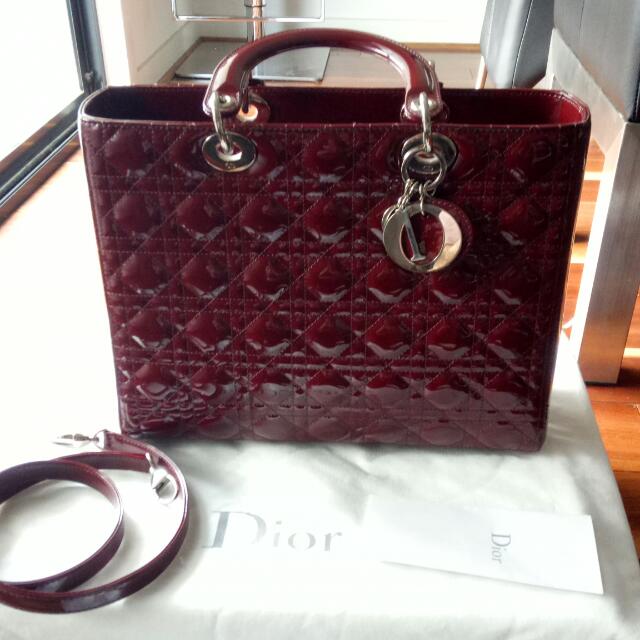 burgundy lady dior