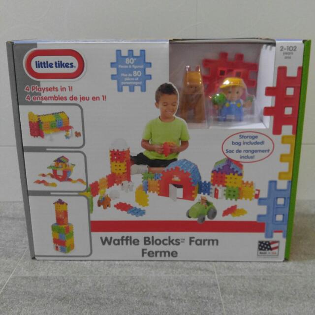 waffle blocks farm set