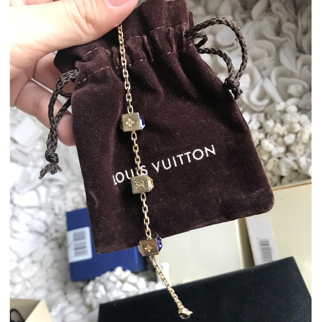 Louis Vuitton Vintage - Gamble Crystal Bracelet - Gold Purple - Gold and  Swarovski Crystals - LV Bracelet - Luxury High Quality - Avvenice