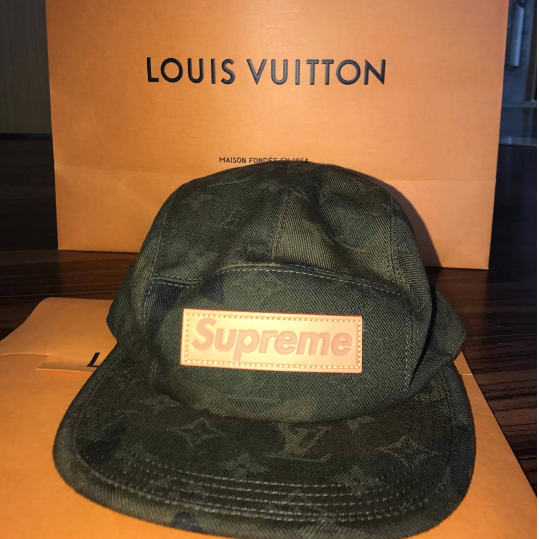 Louis Vuitton Men's Hat Supreme X Limited Edition 5 Panels