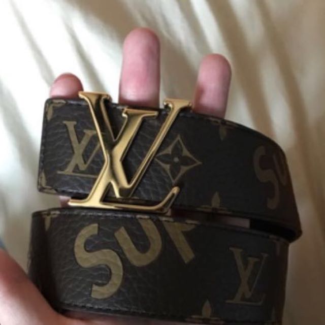 Louis Vuitton X Supreme Belt, Luxury, Accessories on Carousell