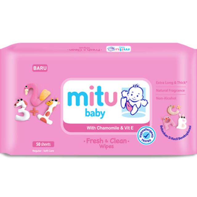 mitu baby fresh and clean wipes