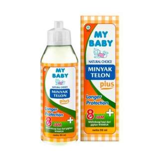 MY BABY Minyak Telon Plus (90ml)
8hrs Protection From Mosquito Bites
(Mosquito Repellent)