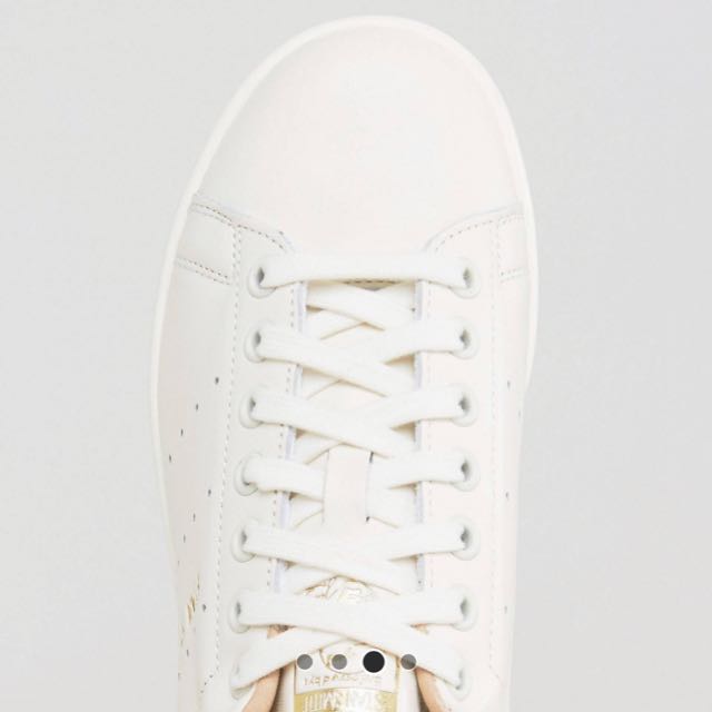adidas originals off white stan smith trainers with tan trim