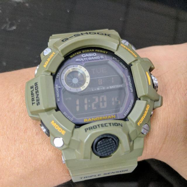 Authentic Casio Rangeman Olive Green GW9400 Mobile Phones Gadgets Wearables Smart Watches on Carousell