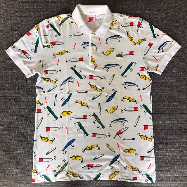 Lacoste Live! Slim Fit Fishing Hooks Polo