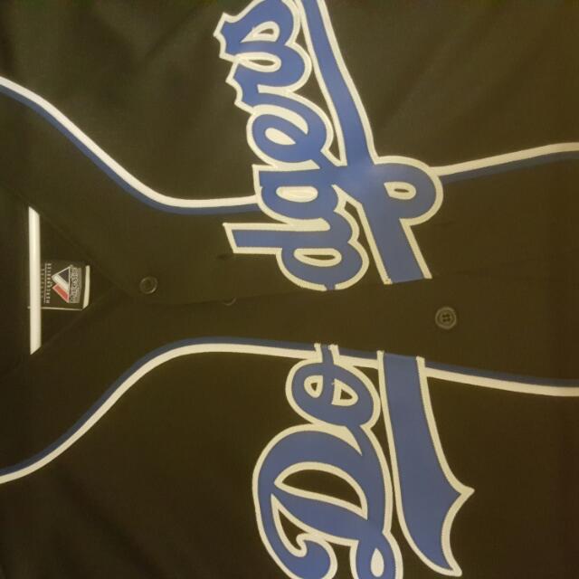 black dodgers baseball jersey