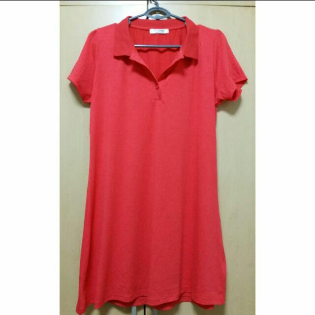 Plus Size Red Polo, Women's Fashion, Tops, Sleeveless on Carousell