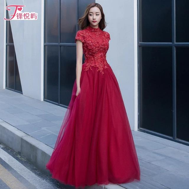 Red dinner on sale gown styles