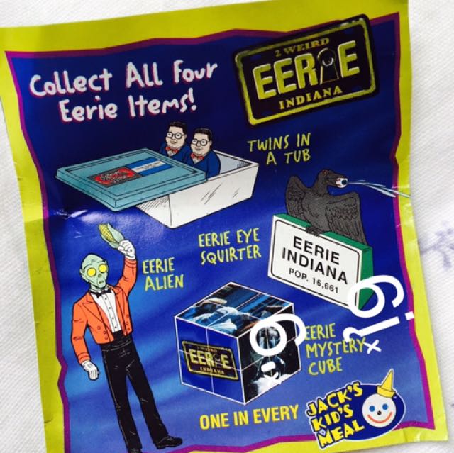 Vintage JACK'S KID'S MEAL TOYS1998 Eerie Indiana Jack in the boxTwins