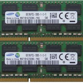 Assorted 8gb DDR3 PC3L laptop RAM Samsung ADATA Micron