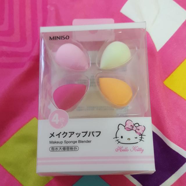 Authentic Miniso Hello Kitty Makeup Sponge Blender 4pc Set Beauty Personal Care Face Makeup On Carousell