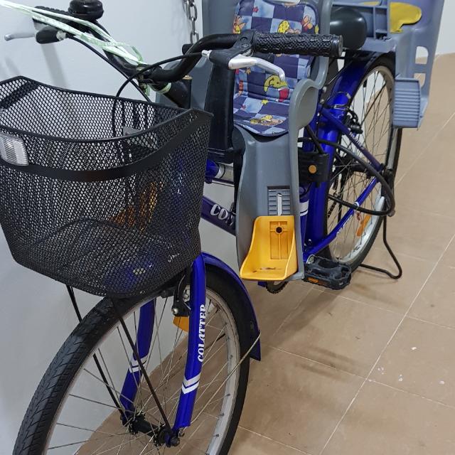 bicycle with 2 child seats