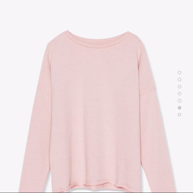 Pull and bear pink sweatshirt online