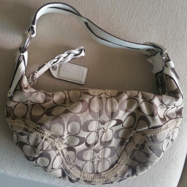 coach jacquard purse