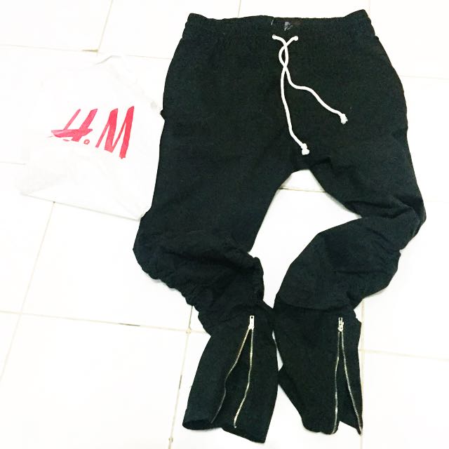H m Fear Of God Twill Jogger Pants Men s Fashion Bottoms