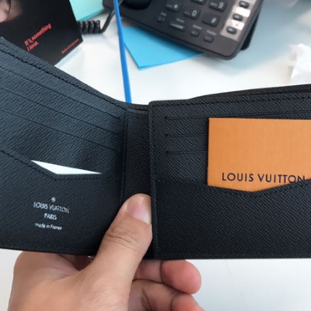 Louis Vuitton Lv X Supreme Slender Wallet Black