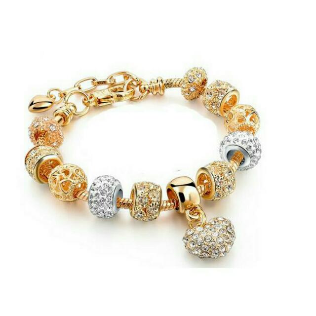 Pandora Gold Bracelet Women s Fashion Jewelry Organisers