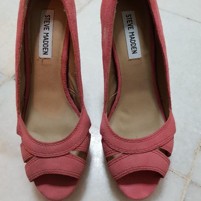 steve madden suede platform heels