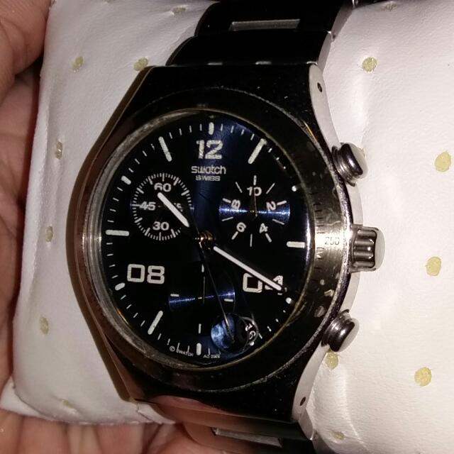 Swatch Men Blustery Blue Dial Watch Men s Fashion Watches