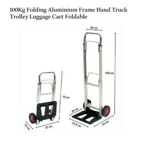 100 kg. ​Folding Trolley Hand Truck Luggage Cart Foldable