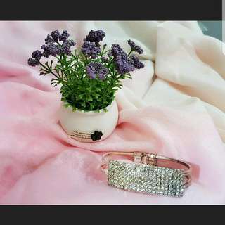 Gelang Silver Diamonds Original Korea