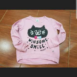Sweater Smiley Pink Cat Nevada