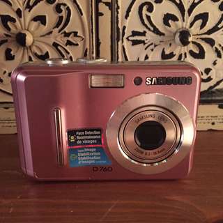 Pink Samsung Camera