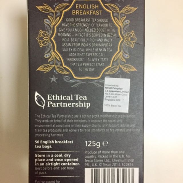 Tesco english breakfast tea clearance