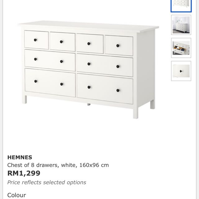 Ikea Hemnes 8 Drawers Cabinet Home Furniture Furniture On