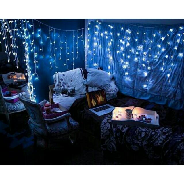 Lampu Tumblr Yang Cocok Untuk Kamar Warna Biru - Pintar Mencocokan